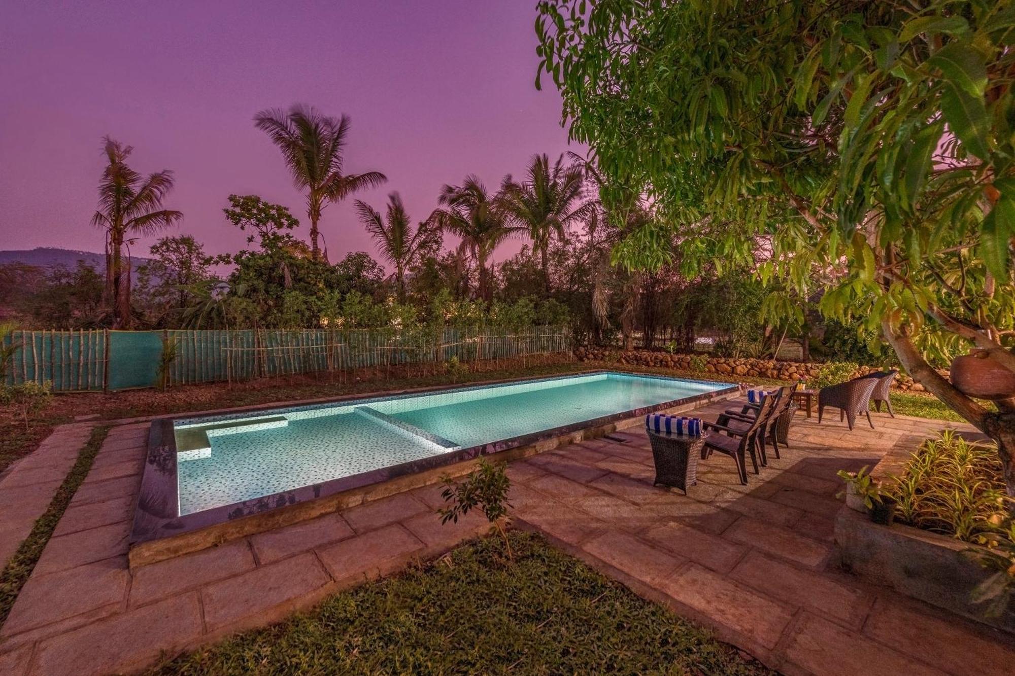 Saffronstays Lakeview Nivara - Farm Stay Villa With Private Pool Near Pune Zewnętrze zdjęcie