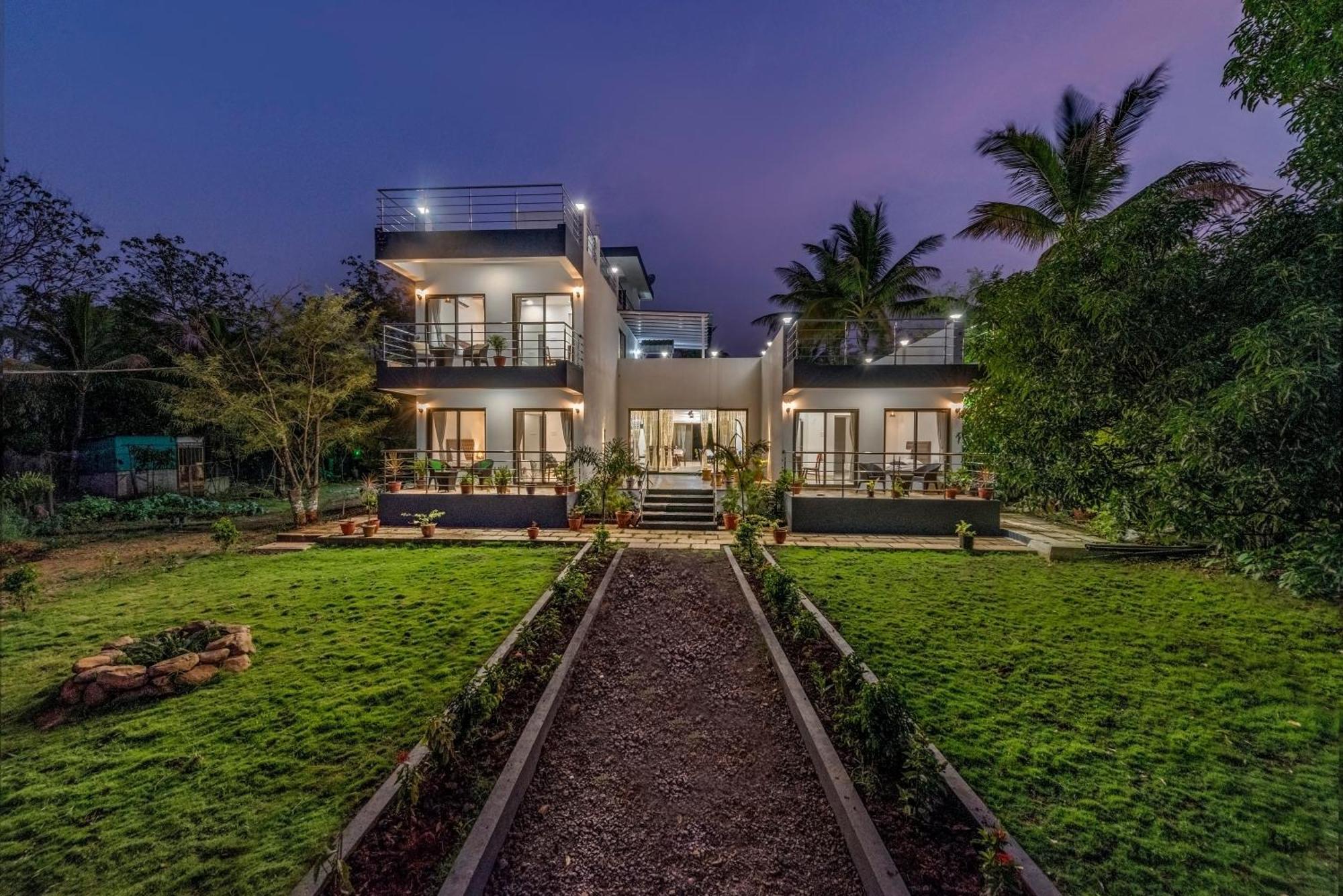 Saffronstays Lakeview Nivara - Farm Stay Villa With Private Pool Near Pune Zewnętrze zdjęcie