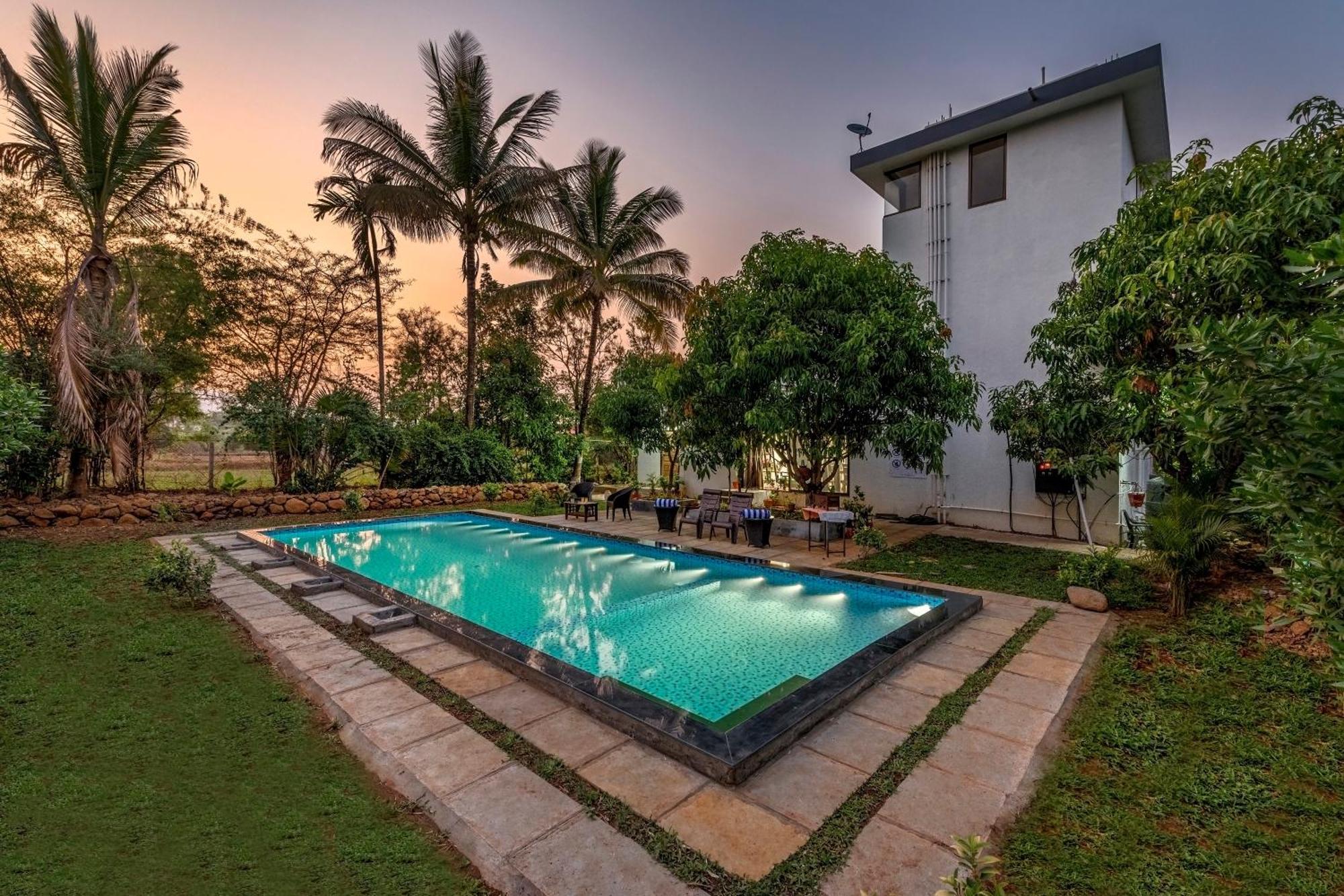 Saffronstays Lakeview Nivara - Farm Stay Villa With Private Pool Near Pune Zewnętrze zdjęcie